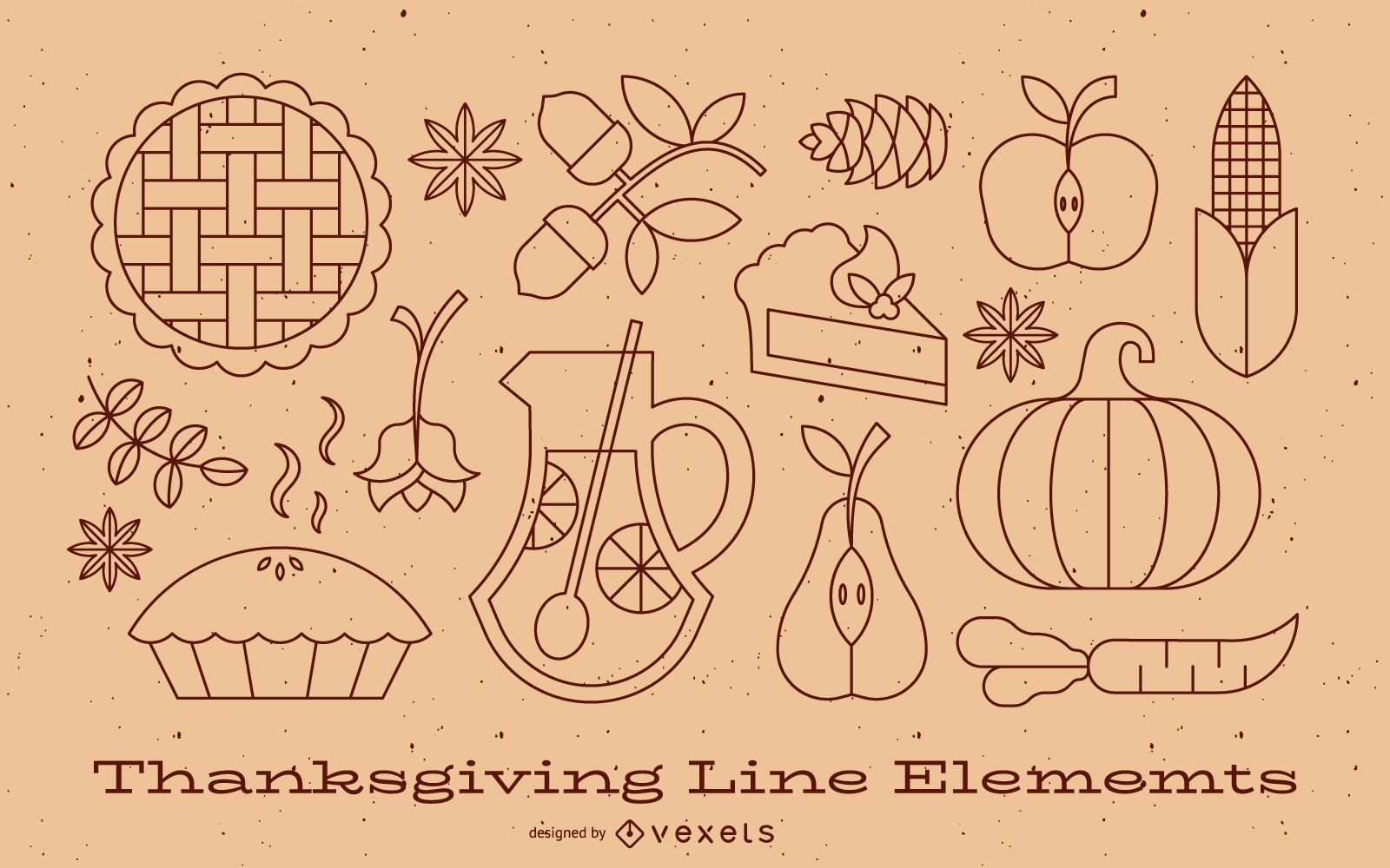 Thanksgiving line elements collection