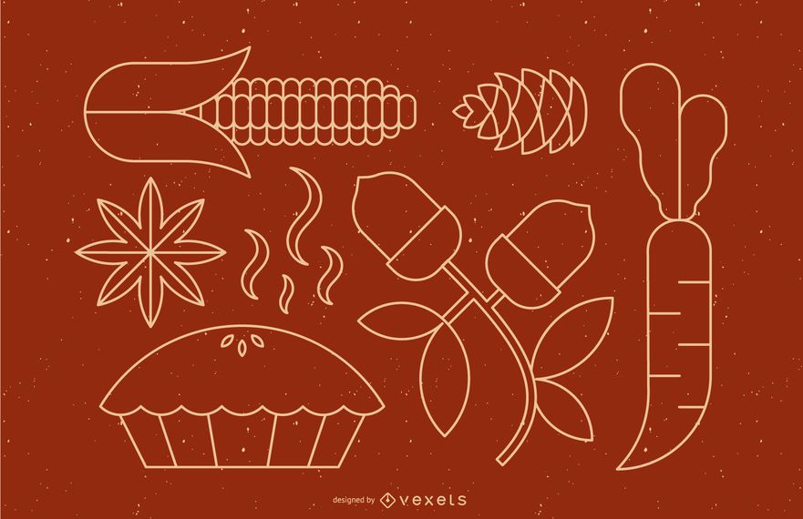 Thanksgiving line food set Thanksgiving line food set