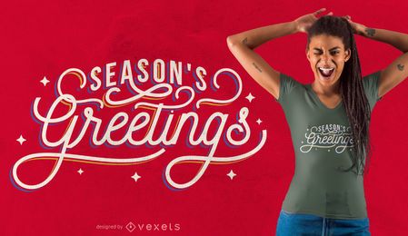 Diseño de camiseta de saludos de Navidad Diseño de camiseta de saludos de Navidad