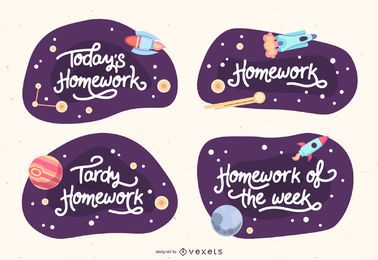 Desenhos de banners para salas de aula