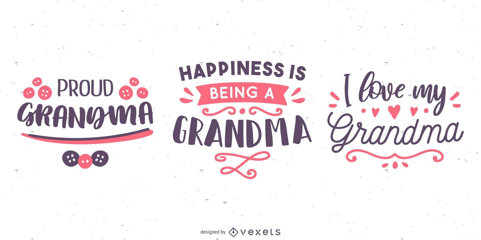 Grandma Lettering Banner Set