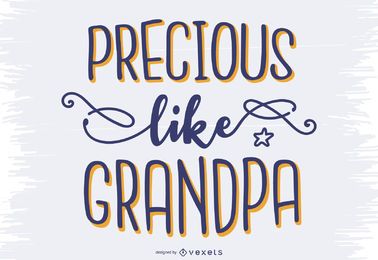 Lovely Grandpa Lettering Design Lovely Grandpa Lettering Design