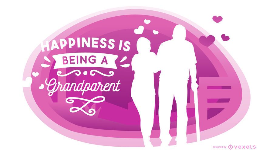 Grandparent People Silhouette Composition Grandparent People Silhouette Composition