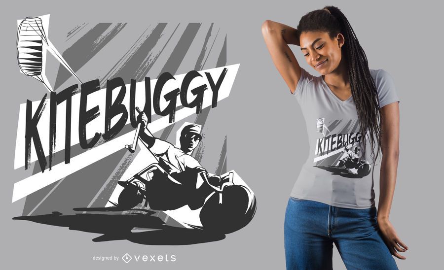 Design de camiseta Kitebuggy Design de camiseta Kitebuggy