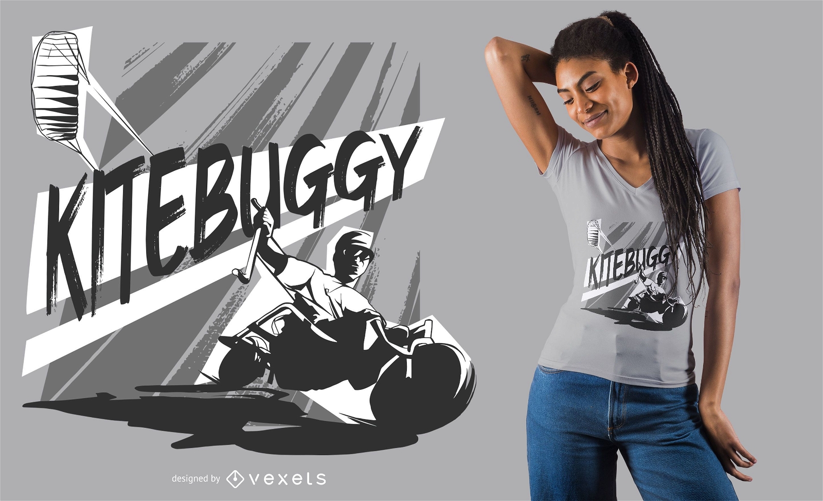 Design de camiseta Kitebuggy