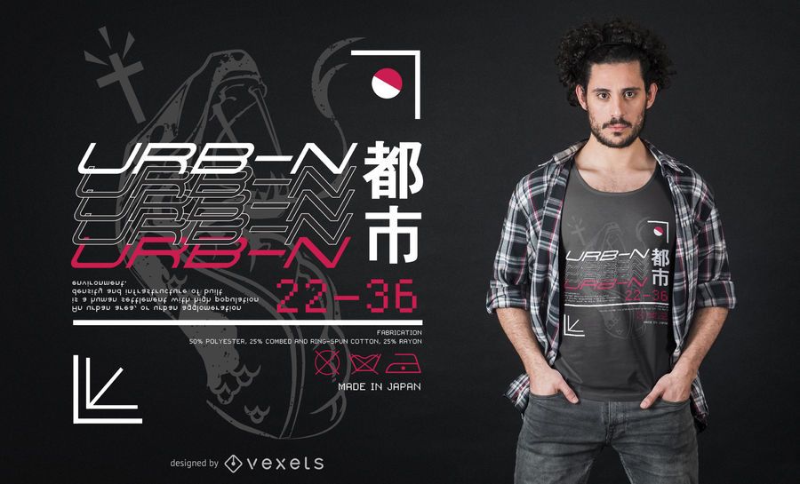 Urban City Japan T-shirt Design Urban City Japan T-shirt Design