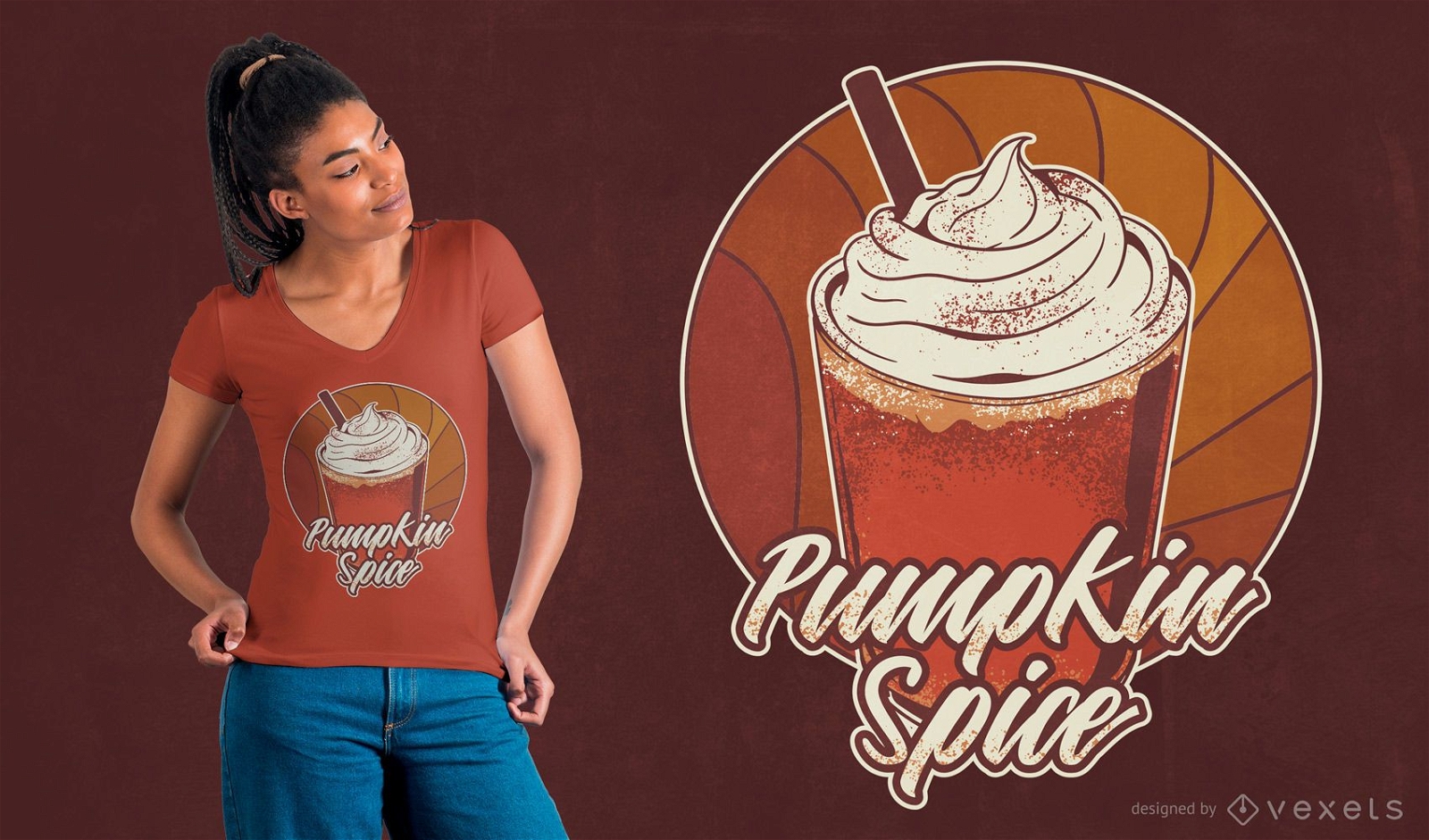 Pumpkin spice t-shirt design