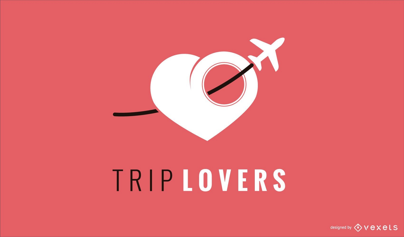 Travel Love Logo Design Vorlage