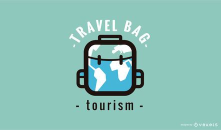 Plantilla de diseño de logotipo de bolsa de viaje Plantilla de diseño de logotipo de bolsa de viaje