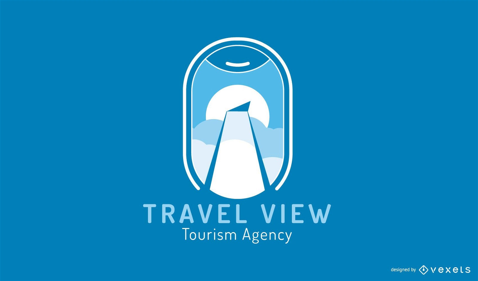 Modelo de design de logotipo de ag?ncia de turismo