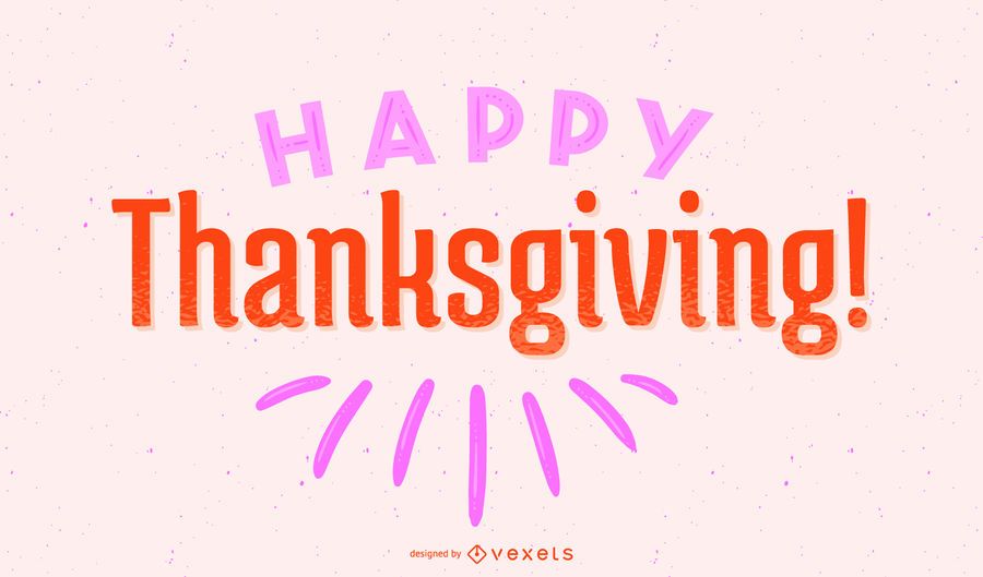 Happy thanksgiving simple lettering Happy thanksgiving simple lettering