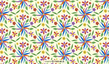 Otomi Flower Pattern Design