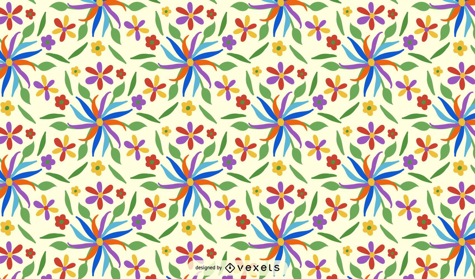 Otomi Blumenmuster Design