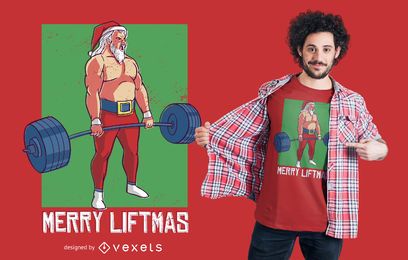 Design de camiseta alegre liftmas Design de camiseta alegre liftmas