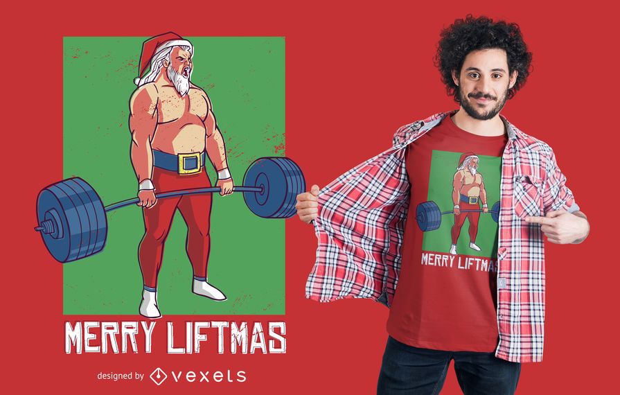 Merry liftmas t-shirt design Merry liftmas t-shirt design