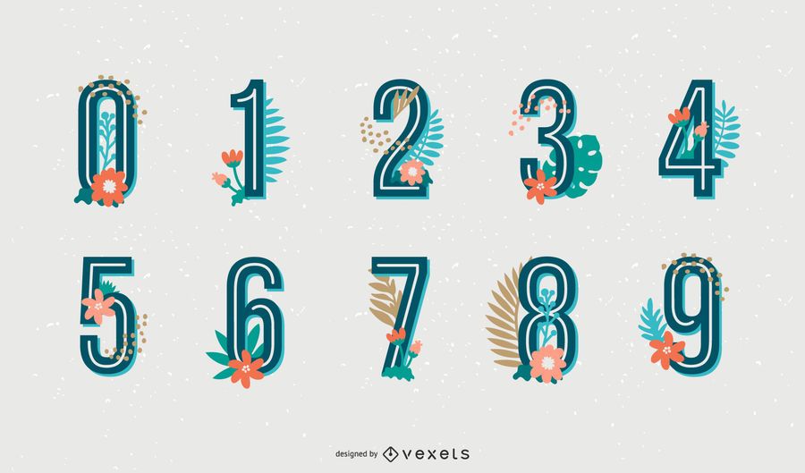 Tropical Alphabet Number Set Tropical Alphabet Number Set