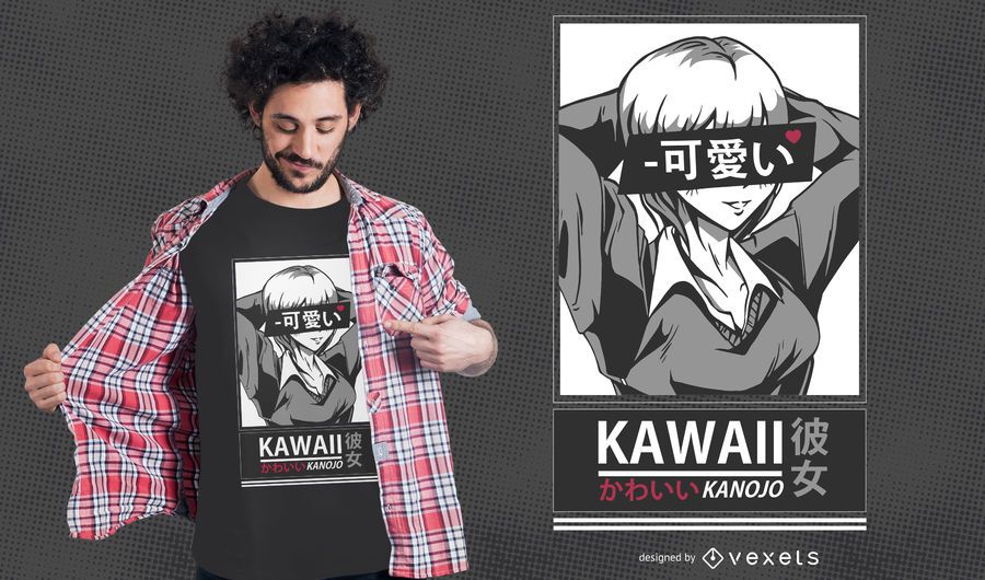 Kawaii Girl T-shirt Design Kawaii Girl T-shirt Design