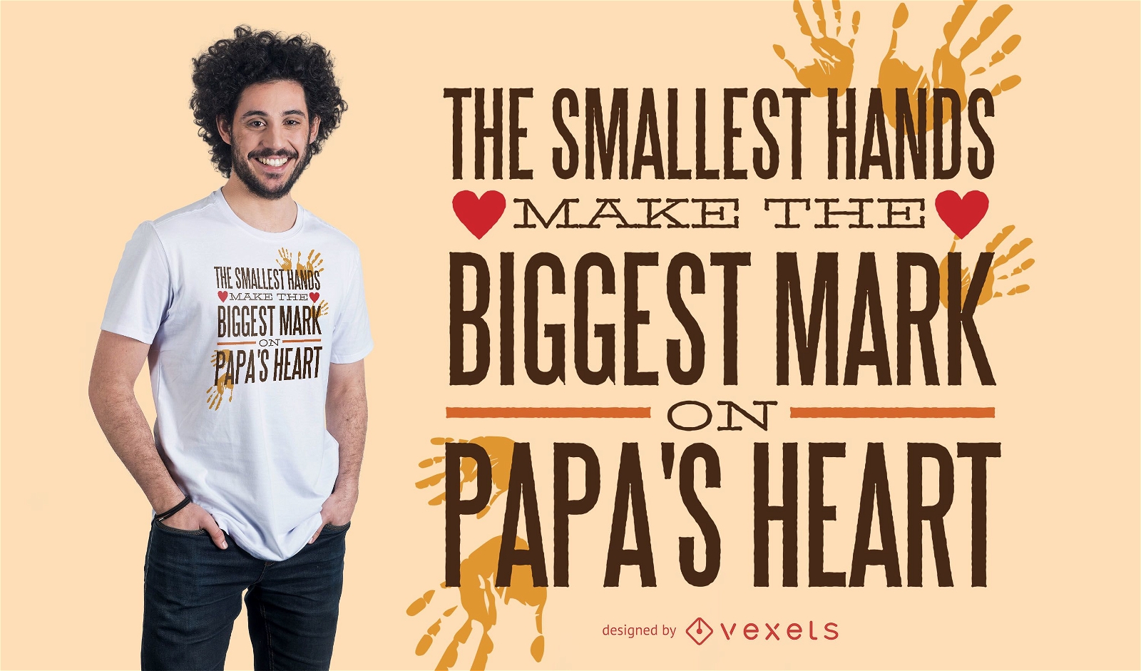 Design de camisetas com letras de amor do pai