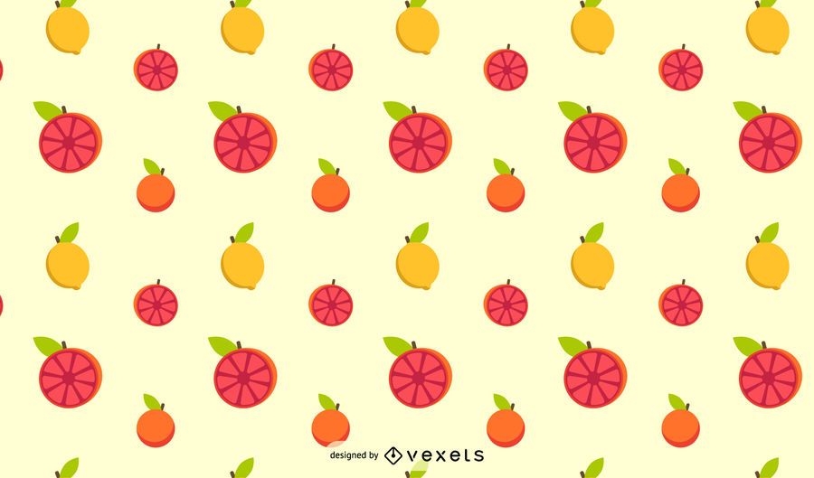 Diseño de patrón de fruta cítrica Diseño de patrón de fruta cítrica