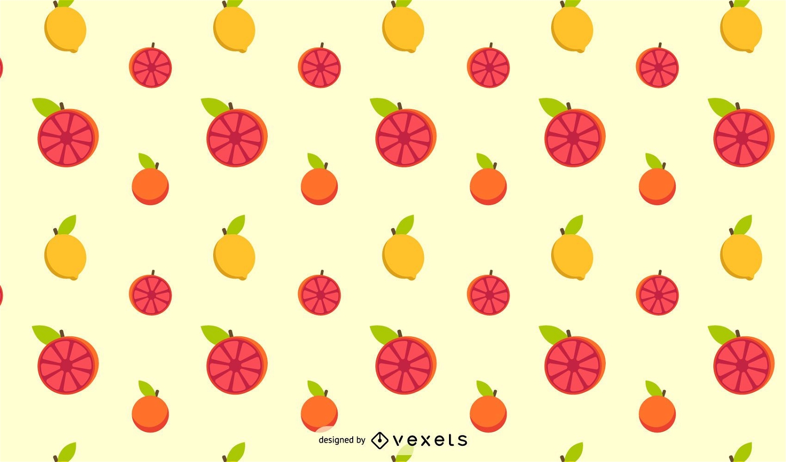 Citric Fruit Pattern Design