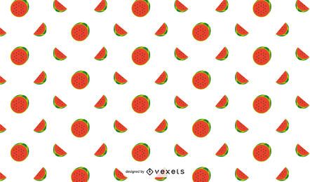 Flat Watermelon Pattern Design Flat Watermelon Pattern Design