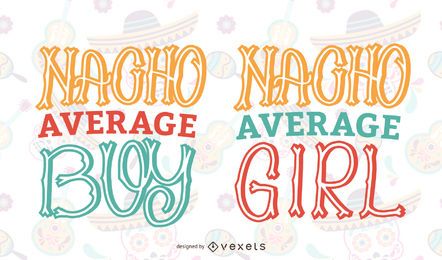 Nacho lettering set