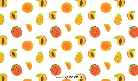 Tropical fruits pattern design Tropical fruits pattern design