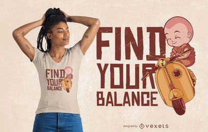 Balance t-shirt design Balance t-shirt design