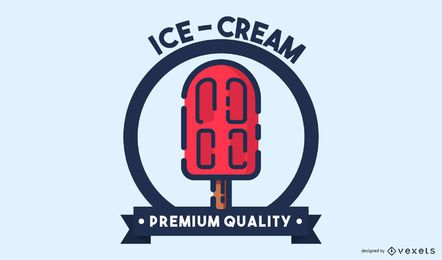 Eisschlag Strich Logo Design