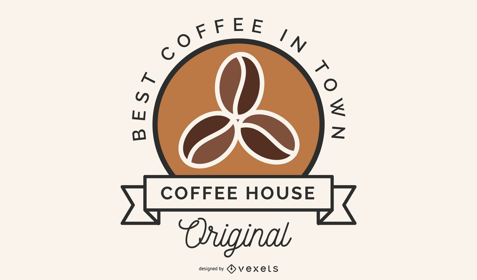 Coffee bean logo design