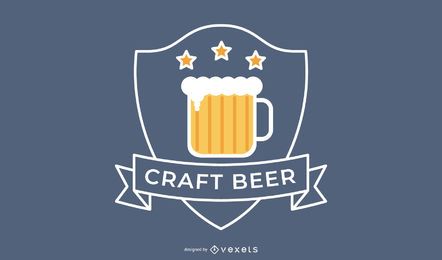 Craft beer logo badge design Craft beer logo badge design