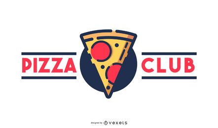 Pizza club logo design Pizza club logo design