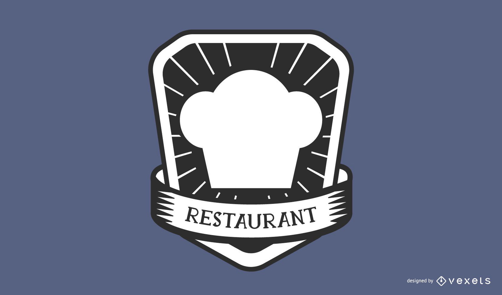 Restaurant chef hat logo design