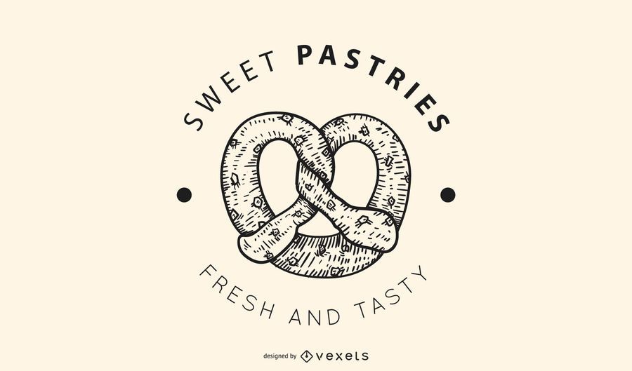 Design de logotipo de doces doces Design de logotipo de doces doces