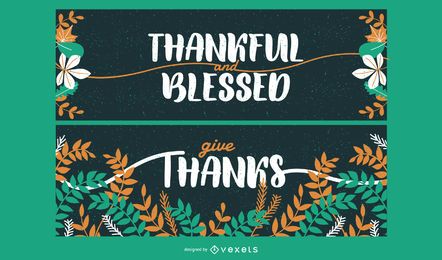 Conjunto de tarjetas de acción de gracias Conjunto de tarjetas de acción de gracias