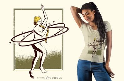 Tanzende Frau T-Shirt Design