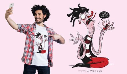 Você suga o design engraçado do t-shirt das cita Você suga o design engraçado do t-shirt das cita