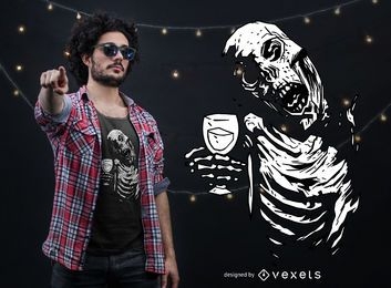 Design de camisetas Zombie Cheer