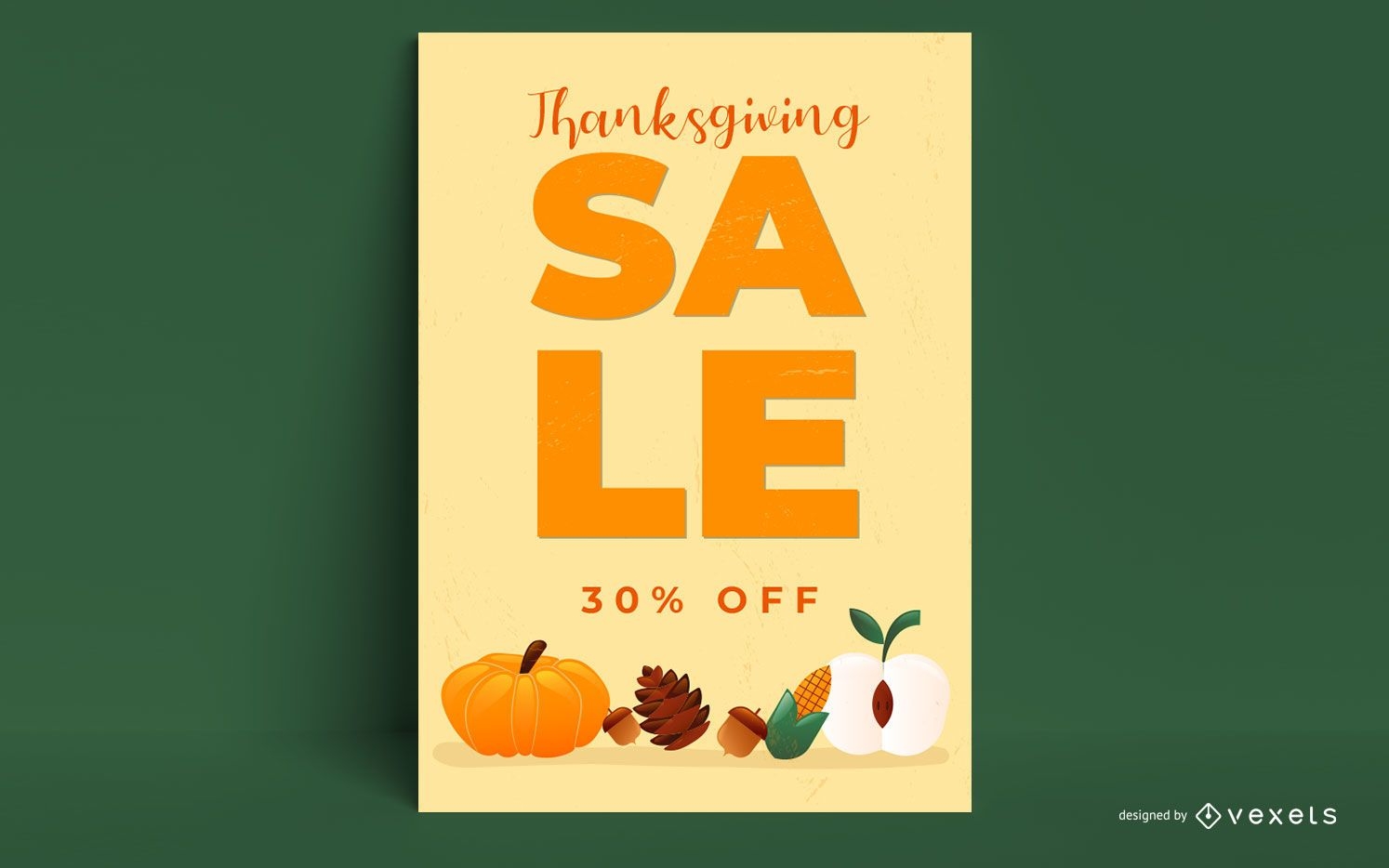Thanksgiving promo poster design