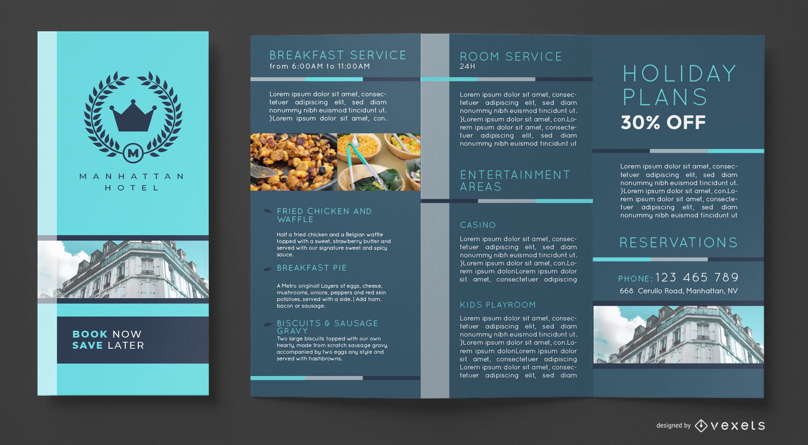 Hotel brochure template