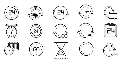 Time line icon pack