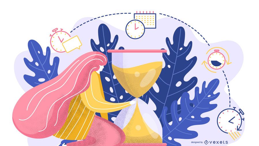 Time abstract illustration design Time abstract illustration design