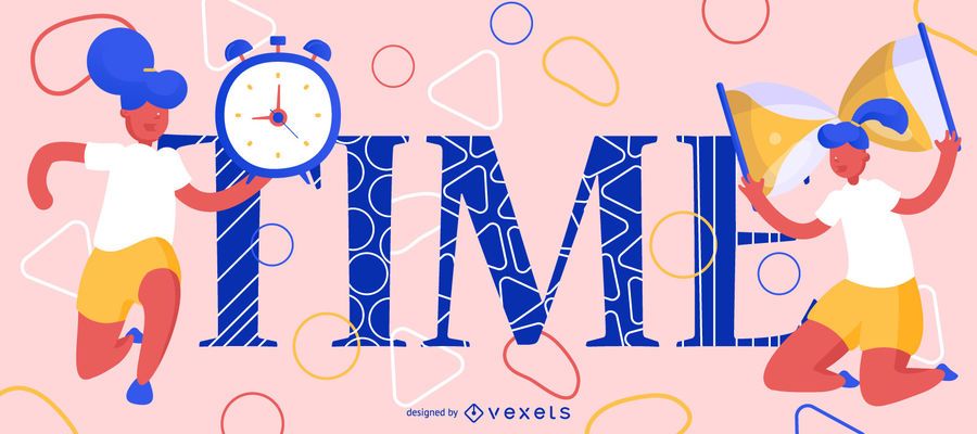 Time editable illustration design Time editable illustration design