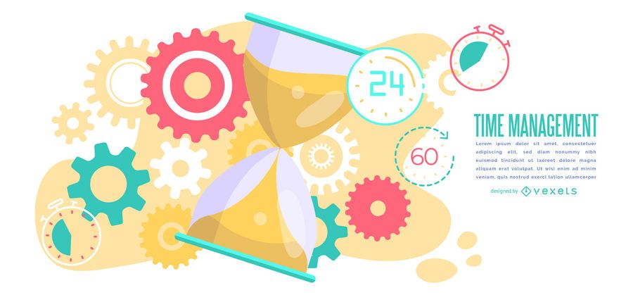 Time management abstract illustration Time management abstract illustration