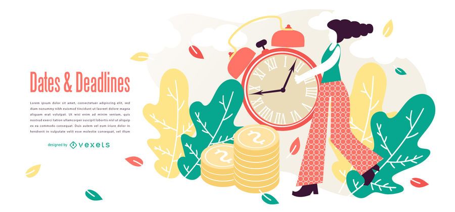 Time deadlines abstract design Time deadlines abstract design