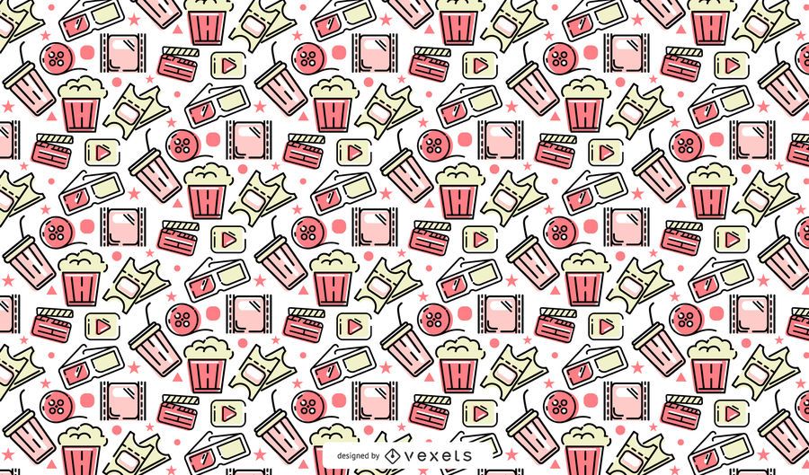 Cinema pattern design Cinema pattern design