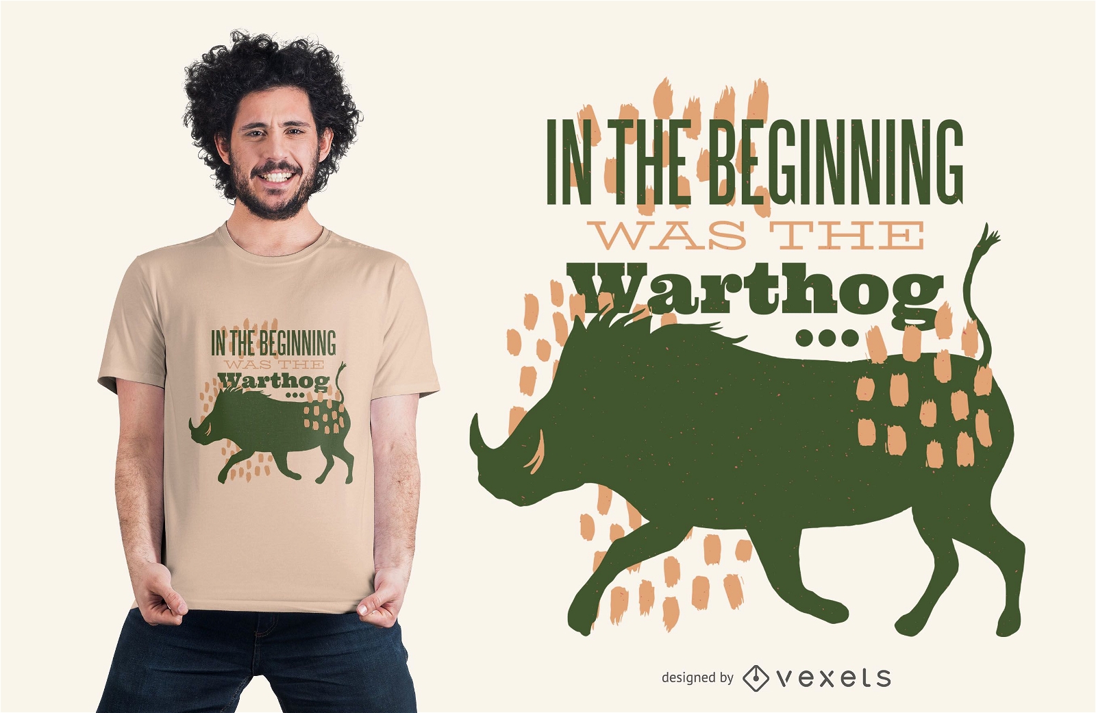 Warthog Quote T-shirt Design