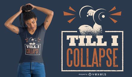 Design de camiseta para levantamento de peso