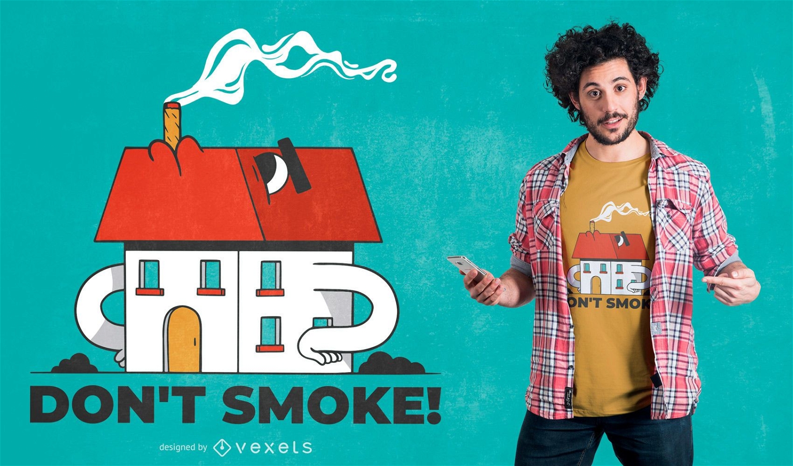 House Smoke Quote T-shirt Design