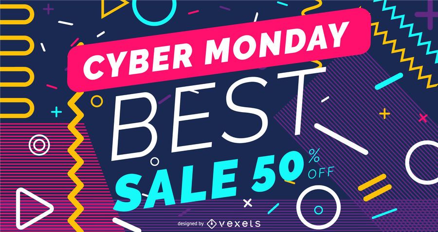 Cyber monday memphis slider design Cyber monday memphis slider design